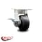 Service Caster 4 Inch Kingpinless Rubber on Steel Wheel Swivel Caster with Brake SCC-KP30S420-RSR-SLB - alternate 4